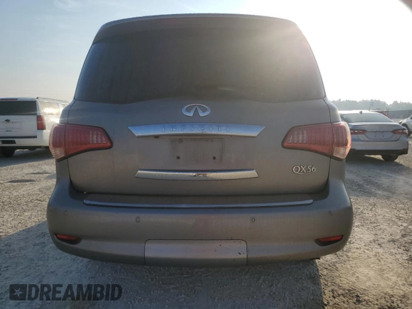 2013 Infiniti QX56 with VIN JN8AZ2NE8D9060432, listed as a Copart auction lot 76488784 with 107,518 mi miles and Non Repairable. Bid and sale history available at carsss.com. Image 6.