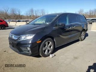 2019 Honda Odyssey EX-L z VIN 5FNRL6H70KB080505, wystawiony jako Copart lot #81704234 z przebiegiem 89 561 mil mil oraz Szkoda całkowita • Salvage title. Historia ofert i sprzedaży dostępna na DreamBid. Obrazek 1.