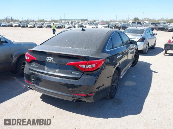 2015 Hyundai Sonata Limited with VIN 5NPE34AF9FH189704, listed as a IAAI auction lot 41774078 with 175,042 mi miles and . Bid and sale history available at carsss.com. Image 4.
