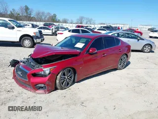 2015 Infiniti Q50 Premium with VIN JN1BV7AP6FM339042, listed as a IAAI auction lot 41645935 with 109,439 mi miles. Bid and sale history available at carsss.com. Image 16.