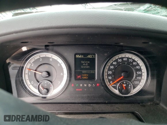 2017 Ram 1500 Express with VIN 1C6RR7KGXHS848698, listed as a Copart auction lot 56608055 with 95,510 mi miles and Salvage title. Bid and sale history available at DreamBid. Image 9.