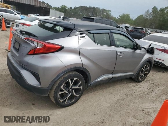 2019 Toyota C-HR XLE with VIN JTNKHMBX3K1024739, listed as a Copart auction lot 50888505 with 37,759 mi miles and Salvage Title. Bid and sale history available at DreamBid. Image 3.