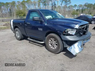 2013 Ram 1500 Tradesman with VIN 3C6JR6AP0DG503528, listed as a IAAI auction lot 41717153 with 98,926 mi miles and . Bid and sale history available at DreamBid. Image 1.