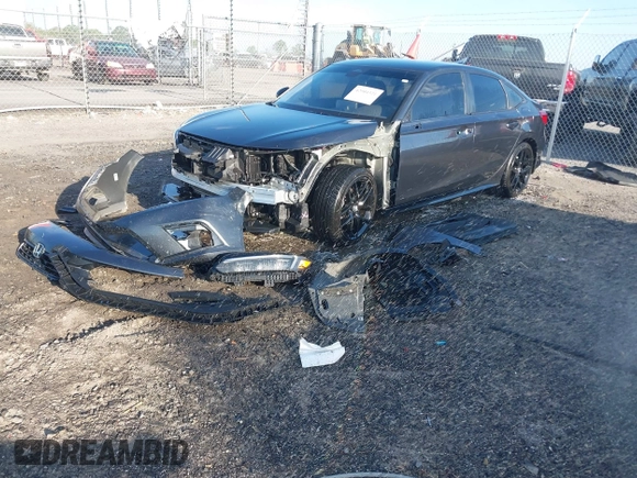 2024 Honda Civic Sport with VIN 2HGFE2F50RH522647, listed as a IAAI auction lot 42004321 with 30,768 mi miles and . Bid and sale history available at DreamBid. Image 2.