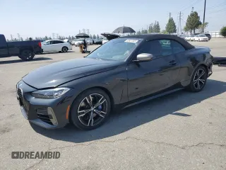 2023 BMW 4 Series M440i with VIN WBA53AT07PCL58393, listed as a Copart auction lot 60527305 with 32,546 mi miles and Salvage title. Bid and sale history available at DreamBid. Image 1.