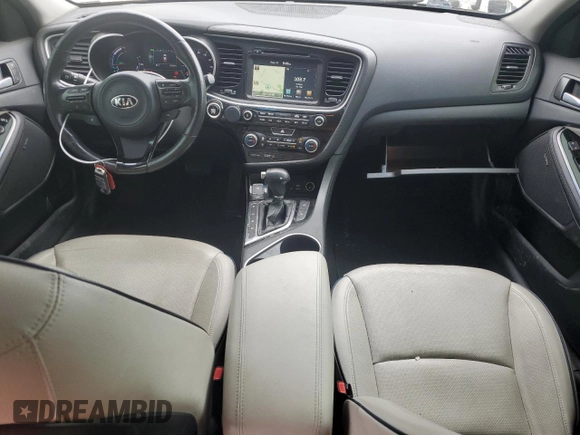 2016 Kia Optima Hybrid EX with VIN KNAGN4AD3G5093163, listed as a Copart auction lot 66042574 with 51,138 mi miles and Salvage Title. Bid and sale history available at carsss.com. Image 8.
