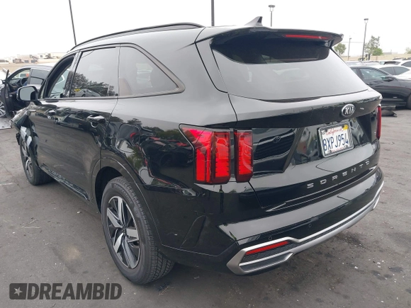 2021 Kia Sorento S with VIN 5XYRL4LC1MG066939, listed as a IAAI auction lot 42141340 with 53,937 mi miles and . Bid and sale history available at DreamBid. Image 3.