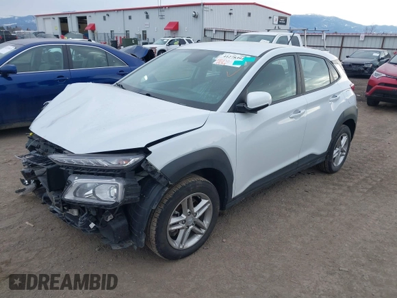 2021 Hyundai Kona SE with VIN KM8K1CAA8MU691948, listed as a IAAI auction lot 41278391 with 79,029 mi miles and . Bid and sale history available at carsss.com. Image 2.