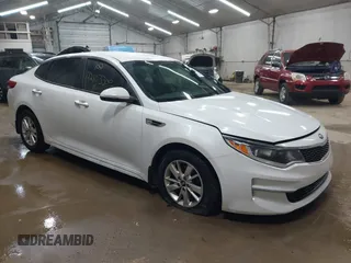 2016 Kia Optima LX with VIN 5XXGT4L39GG048740, listed as a IAAI auction lot 42103300 with 111,574 mi miles and . Bid and sale history available at DreamBid. Image 1.