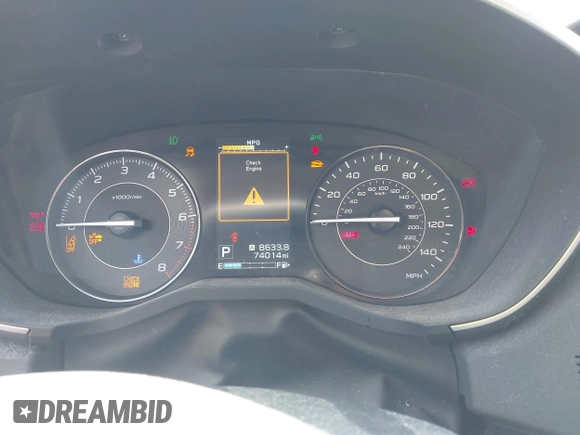 2018 Subaru Impreza Premium with VIN 4S3GTAD60J3705407, listed as a IAAI auction lot 42109867 with 74,014 mi miles and . Bid and sale history available at DreamBid. Image 7.