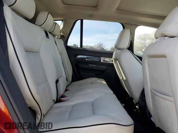 2010 Lincoln MKX with VIN 2LMDJ8JC2ABJ31128, listed as a Copart auction lot 41861205 with 56,661 mi miles and Salvage Title. Bid and sale history available at DreamBid. Image 10.