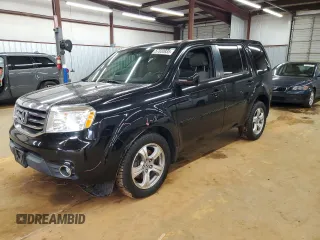 2014 Honda Pilot EX-L with VIN 5FNYF4H75EB011062, listed as a Copart auction lot 57830935 with 128,847 mi miles and Salvage title. Bid and sale history available at DreamBid. Image 1.