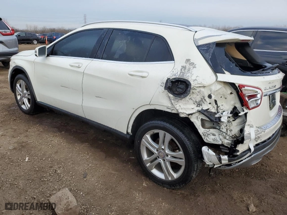 2015 Mercedes-Benz GLA-Class GLA 250 with VIN WDCTG4EB3FJ183398, listed as a Copart auction lot 83066944 with 85,891 mi miles and Salvage Title. Bid and sale history available at carsss.com. Image 2.