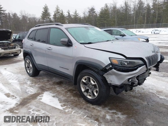 2019 Jeep Cherokee Trailhawk z VIN 1C4PJMBX2KD298169, wystawiony jako IAAI lot #41412123 z przebiegiem 63 214 mil mil oraz . Historia ofert i sprzedaży dostępna na DreamBid. Obrazek 1.