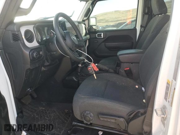2024 Jeep Gladiator Sport с VIN 1C6JJTAG5RL113296, выставлен на аукционе Copart как лот 52172315 с пробегом 35 463 миль миль и Списание • Salvage title. История ставок и продаж доступна на DreamBid. Изображение 7.