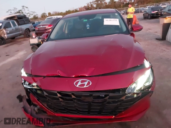 2023 Hyundai Elantra SEL with VIN KMHLM4AG9PU575684, listed as a IAAI auction lot 41205531 with 13,656 mi miles and . Bid and sale history available at DreamBid. Image 12.