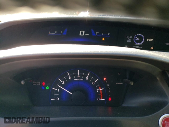 2014 Honda Civic EX-L with VIN 19XFB2F90EE220162, listed as a Copart auction lot 54591795 with 199,340 mi miles and Salvage Title. Bid and sale history available at DreamBid. Image 9.