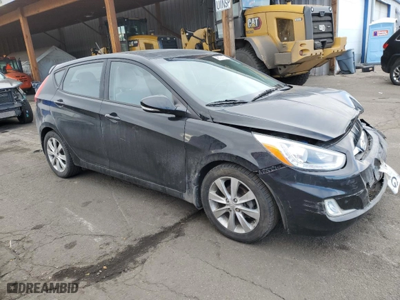 2014 Hyundai Accent SE with VIN KMHCU5AEXEU165364, listed as a Copart auction lot 46703125 with 73,312 mi miles and Salvage Title. Bid and sale history available at carsss.com. Image 4.