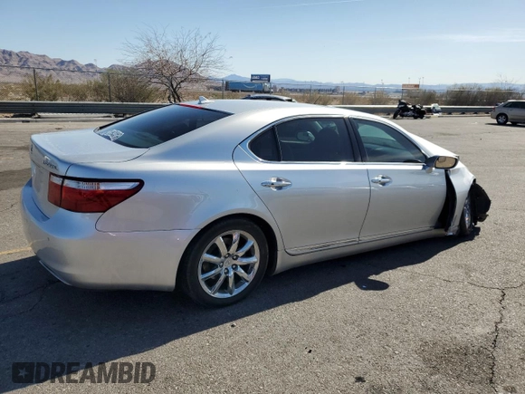 2008 Lexus LS 460 L with VIN JTHGL46F585029290, listed as a Copart auction lot 48485505 with Not provided miles and Salvage title. Bid and sale history available at DreamBid. Image 3.