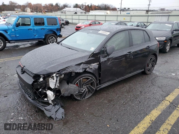 2022 Volkswagen Golf GTI S with VIN WVWG87CD7NW219539, listed as a Copart auction lot 81834644 with 40,805 mi miles and Salvage Title. Bid and sale history available at carsss.com. Image 1.