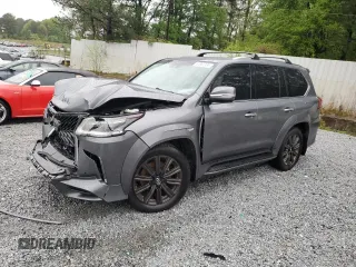 2016 Lexus LX 570 with VIN JTJHY7AX0G4192598, listed as a Copart auction lot 51861185 with 118,710 mi miles and Salvage Title. Bid and sale history available at DreamBid. Image 1.