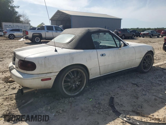 1991 Mazda MX-5 Miata Special Edition z VIN JM1NA3515M0231262, wystawiony jako Copart lot #57221675 z przebiegiem 241 670 mil mil oraz Szkoda całkowita • Salvage title. Historia ofert i sprzedaży dostępna na DreamBid. Obrazek 3.