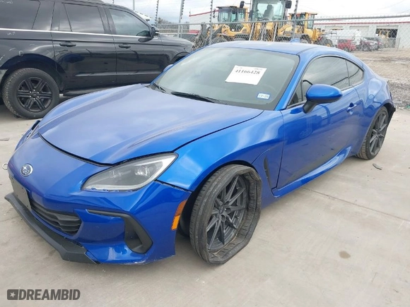 2023 Subaru BRZ Limited with VIN JF1ZDBE11P9707502, listed as a IAAI auction lot 41166428 with 15,407 mi miles. Bid and sale history available at carsss.com. Image 2.