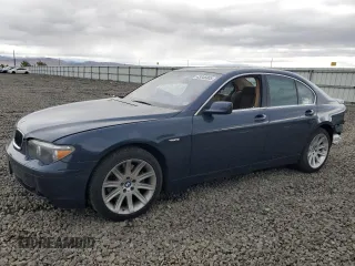 2003 BMW 7 Series 745i with VIN WBAGL63443DP62958, listed as a Copart auction lot 43346805 with 76,468 mi miles and Salvage title. Bid and sale history available at DreamBid. Image 1.