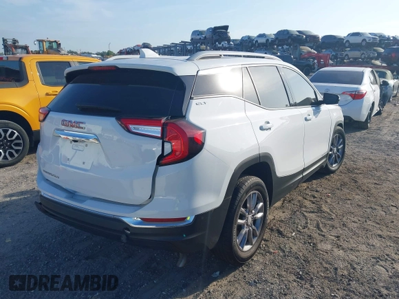 2024 GMC Terrain SLT with VIN 3GKALPEG3RL186373, listed as a IAAI auction lot 42348679 with 21,798 mi miles and . Bid and sale history available at DreamBid. Image 4.
