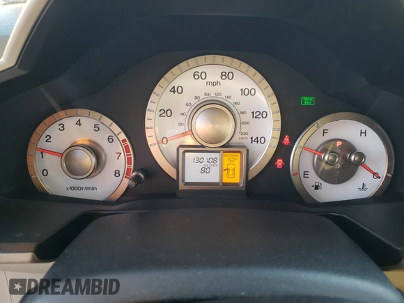 2010 Honda Pilot EX with VIN 5FNYF3H49AB002536, listed as a Copart auction lot 87884825 with 130,108 mi miles and Salvage Title. Bid and sale history available at carsss.com. Image 9.