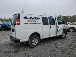 2020 Chevrolet Express Cargo with VIN 1GCWGAFP7L1271104, listed as a Copart auction lot 50661145 with Not provided miles and Salvage title. Bid and sale history available at DreamBid. Image 3.