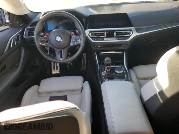 2023 BMW M4 Competition with VIN WBS33AZ09PCM29443, listed as a Copart auction lot 83428514 with 0 mi miles and Salvage Title. Bid and sale history available at carsss.com. Image 8.