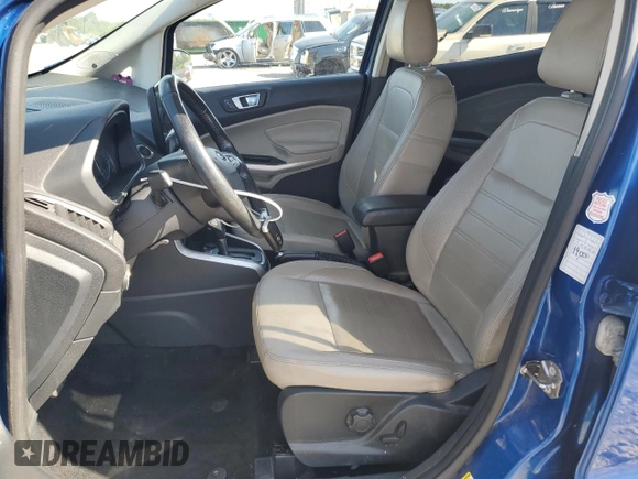 2018 Ford EcoSport Titanium z VIN MAJ6P1WL4JC196477, wystawiony jako Copart lot #54098085 z przebiegiem 62 073 mil mil oraz Szkody całkowita. Historia ofert i sprzedaży dostępna na DreamBid. Obrazek 7.