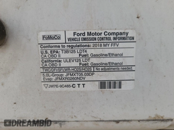 2018 Ford F-150 XL with VIN 1FTFX1E50JKD73903, listed as a IAAI auction lot 42663576 with 178,136 mi miles and . Bid and sale history available at DreamBid. Image 31.