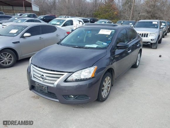 2015 Nissan Sentra S with VIN 3N1AB7APXFY378511, listed as a IAAI auction lot 41373081 with 143,120 mi miles. Bid and sale history available at carsss.com. Image 2.