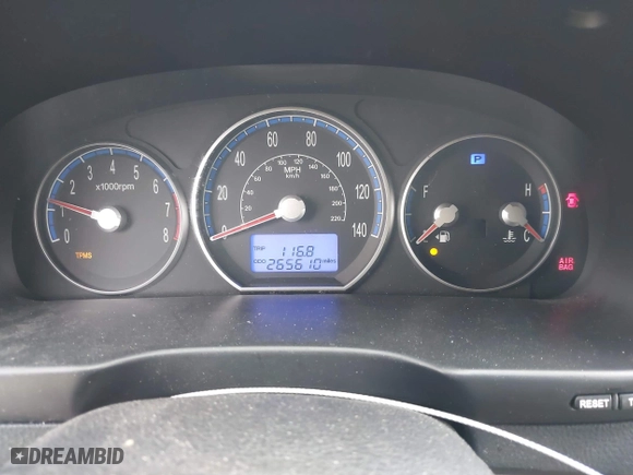 2009 Hyundai Santa Fe GLS with VIN 5NMSG13D49H256499, listed as a IAAI auction lot 41541870 with 265,610 mi miles. Bid and sale history available at carsss.com. Image 7.