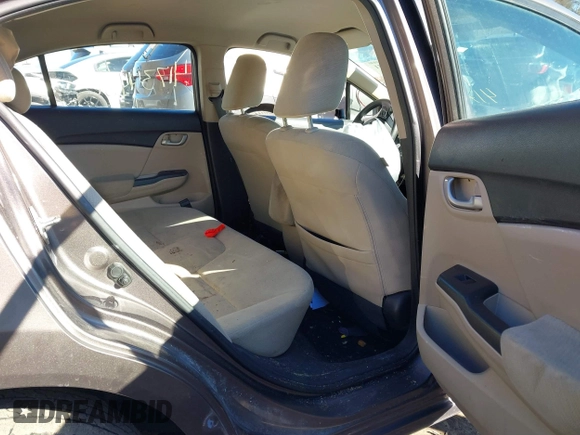 2013 Honda Civic LX with VIN 2HGFB2F59DH598885, listed as a IAAI auction lot 41734451 with 124,453 mi miles and . Bid and sale history available at DreamBid. Image 8.