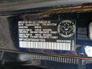 2019 Porsche Cayenne E-Hybrid with VIN WP1AE2AY5KDA51526, listed as a Copart auction lot 61977155 with Not provided miles and Non repairable. Bid and sale history available at DreamBid. Image 14.
