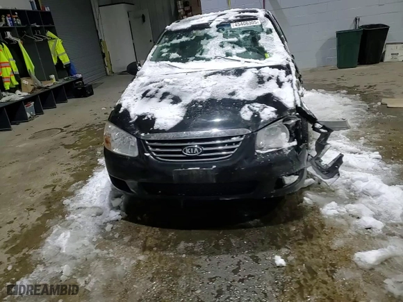 2007 Kia Spectra EX with VIN KNAFE122X75444545, listed as a Copart auction lot 45406305 with 186,245 mi miles and Salvage Title. Bid and sale history available at carsss.com. Image 11.