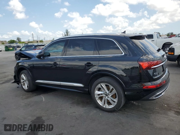 2023 Audi Q7 Premium with VIN WA1AXBF74PD017509, listed as a Copart auction lot 55664525 with 89,124 mi miles and Non repairable. Bid and sale history available at DreamBid. Image 2.