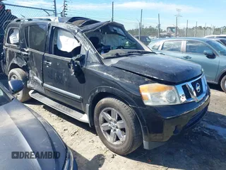 2011 Nissan Armada SV with VIN 5N1BA0ND0BN614873, listed as a IAAI auction lot 41739694 with 141,954 mi miles and . Bid and sale history available at DreamBid. Image 1.