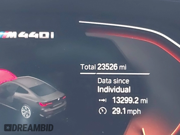 2023 BMW 4 Series M440i xDrive with VIN WBA13AR07PCL27599, listed as a IAAI auction lot 41963102 with 23,526 mi miles and . Bid and sale history available at DreamBid. Image 16.