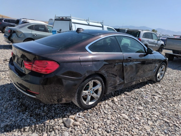 2014 BMW 4 Series 428i xDrive with VIN WBA3N5C5XEK197125, listed as a Copart auction lot 61823835 with 206,902 mi miles and Salvage title. Bid and sale history available at DreamBid. Image 3.