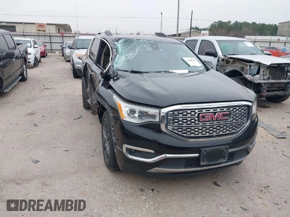2017 GMC Acadia Denali with VIN 1GKKNPLSXHZ323869, listed as a IAAI auction lot 41600828 with 131,676 mi miles. Bid and sale history available at carsss.com. Image 1.