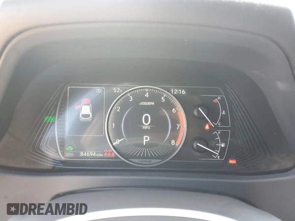2020 Lexus UX 250h with VIN JTHX9JBH5L2035962, listed as a Copart auction lot 51360385 with 84,694 mi miles and Salvage title. Bid and sale history available at DreamBid. Image 9.