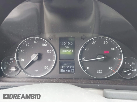 2005 Mercedes-Benz C 240 with VIN WDBRF81J85F682852, listed as a IAAI auction lot 41928945 with 106,981 mi miles and . Bid and sale history available at DreamBid. Image 7.