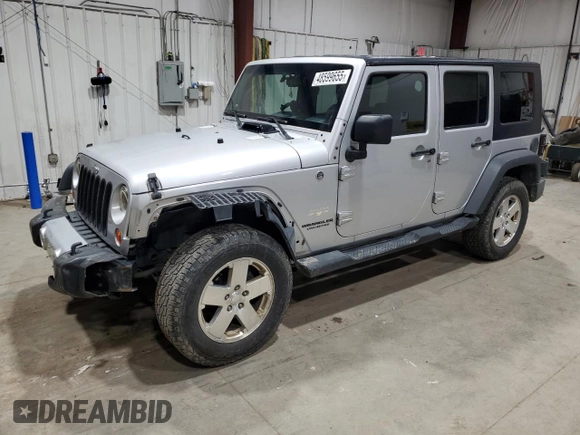 2008 Jeep Wrangler Unlimited Sahara with VIN 1J4GA59148L652001, listed as a Copart auction lot 48599655 with 161,436 mi miles and Clean title. Bid and sale history available at DreamBid. Image 1.