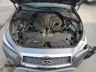 2020 Infiniti Q50 Luxe with VIN JN1EV7AR3LM255979, listed as a Copart auction lot 47680775 with 61,340 mi miles and Salvage title. Bid and sale history available at DreamBid. Image 11.