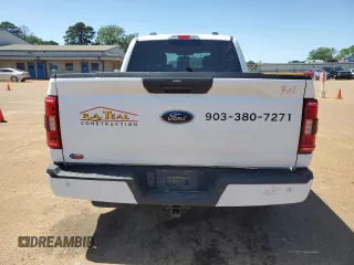 2021 Ford F-150 XL with VIN 1FTFW1E59MFD09567, listed as a Copart auction lot 52706195 with 104,716 mi miles and Salvage Title. Bid and sale history available at carsss.com. Image 6.