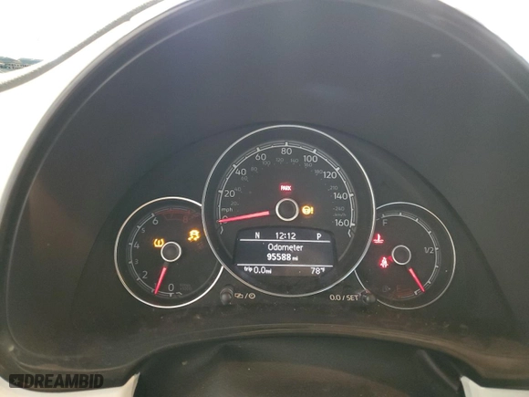 2017 Volkswagen Beetle 1.8T S with VIN 3VWF17AT5HM617358, listed as a Copart auction lot 66074204 with 95,588 mi miles and Salvage Title. Bid and sale history available at carsss.com. Image 9.